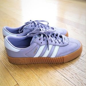 Women’s Lilac Samba Sambarose adidas Gum Bottoms